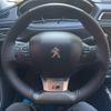 For Peugeot 308 307 2016- Hand Stitched Black Stitch Car Steering Wheel Cover DIY Non-slip Leather Car Interior