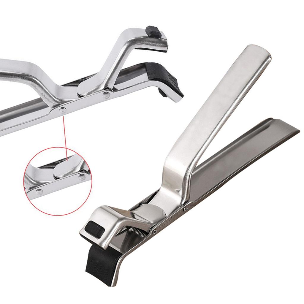 Edelstahl-Topf- und Schüsselhalterung, Topf- und Pfannengreifer für Mikrowelle, Backofen, Dampfgarer, Töpfe und Schüsseln