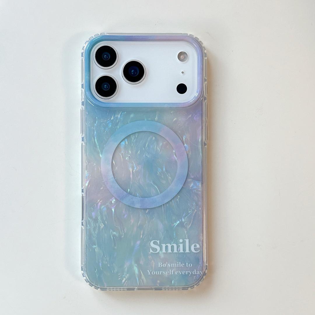 

iPhone 17 Pro Max Gradient Protective Case with Magnetic Shell, Textured, and Drop-Proof Design iPhone 14 Pro Max