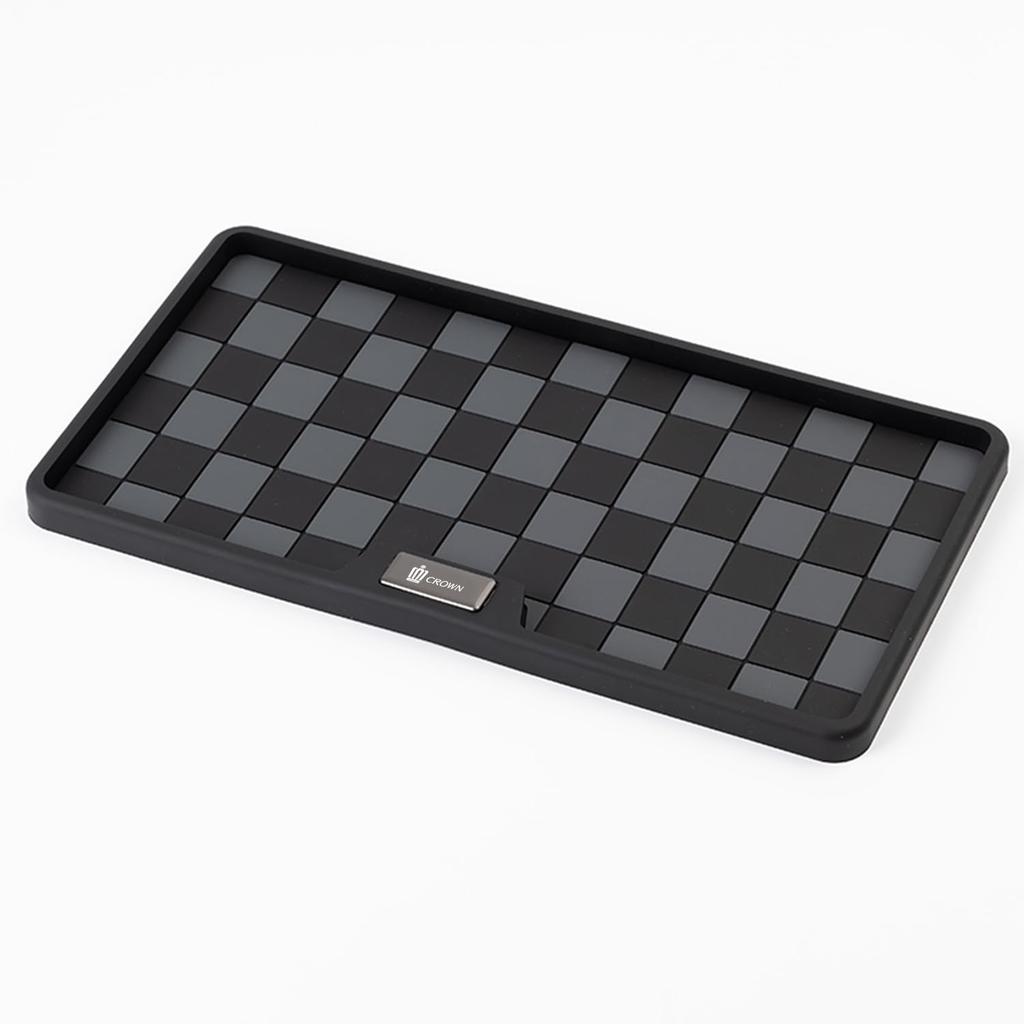 Fumezu Car Compatible with Toyota Dashboard Car Super Strong Englund Stylish Black Non-Slip Mat, Crown, Mat, Anti-Slip Pad, Ornament, Adhesive, Style,