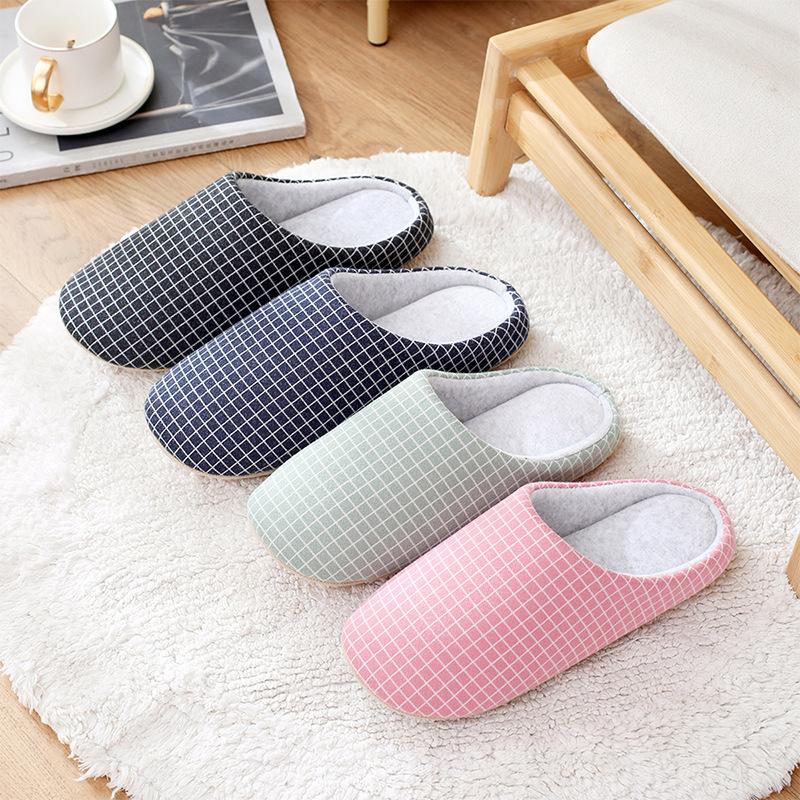

2022 new cotton mop men and women couples autumn and winter indoor non-slip home household wooden floor silent slippers 260mm (35-36) code зелений