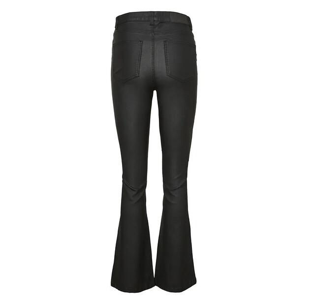 Noisy May Sallie Flare Coated high waist брюки
