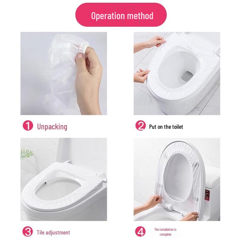 Grace Disposable Fitted Toilet Seat Covers
