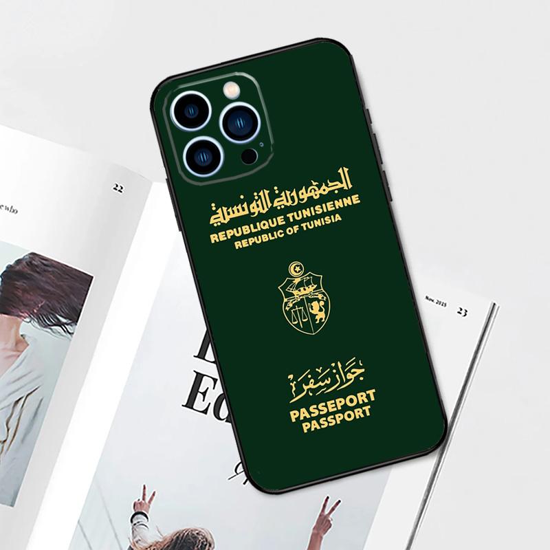Tunisia Flag Map Case For iPhone 15 16 14 13 12 11 Pro Max Mini Cover X XR XS 8 7 14 15 16 Plus Accessories
