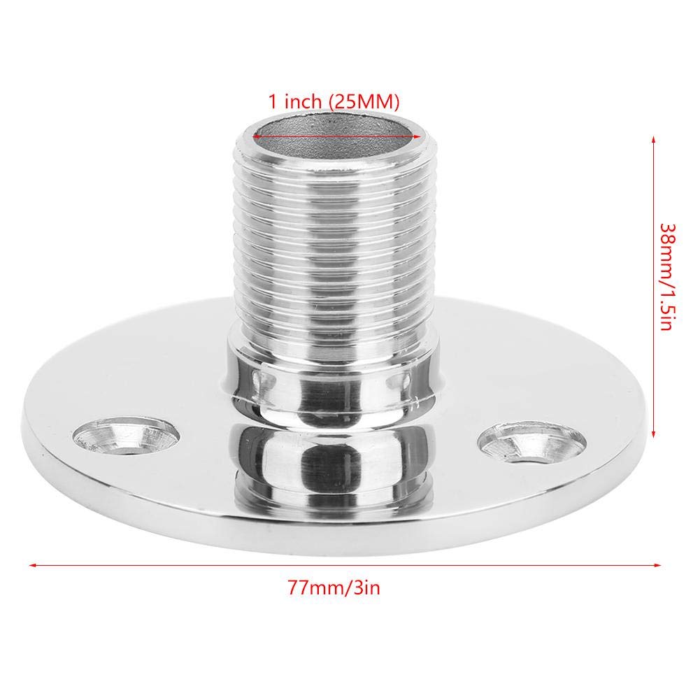 Antenna Base Mount Stainless Steel 316 Marine Antenna Base Mount Male Threaded Antenna Baseboat Accessories