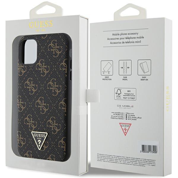 Guess Guhcn61Pg4Gpk Iphone 11 / Xr 6,1 Czarny/Black Hardcase 4G Triangle Metal Logo