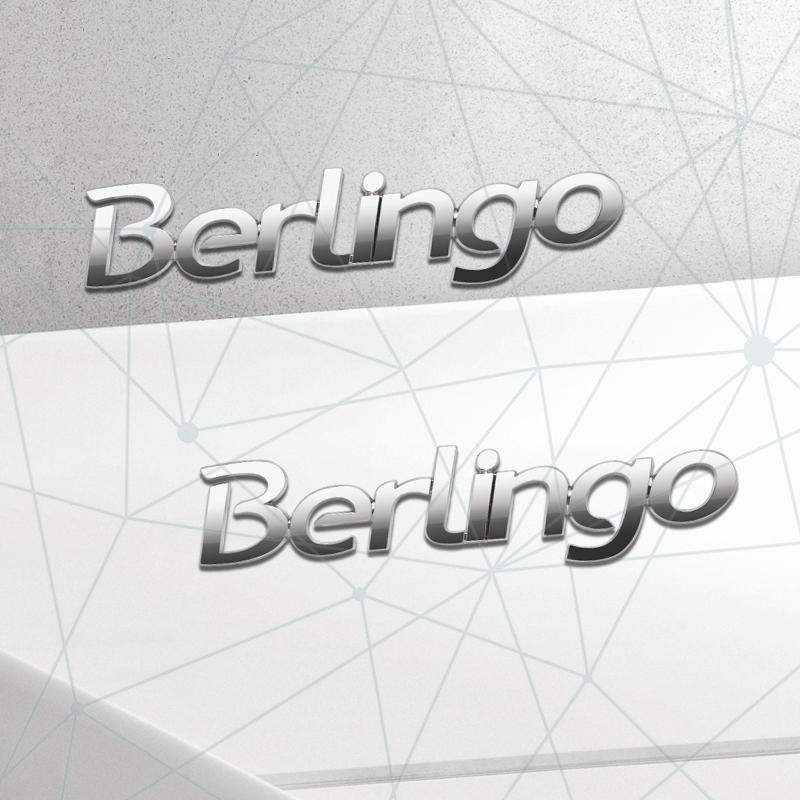 3D Auto Metal For Citroen Berlingo Badge Camper Van K9 M XL Chrome Silver Car Rear Trunk Emblem Sticker LOGO Decor Body Styling