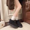 Thick-soled versatile snow boots women's winter new velvet thickened large cotton shoes warm and cold-resistant short boots