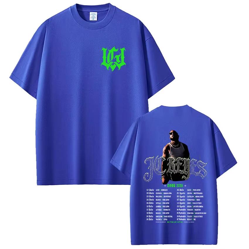 2026 Hot Sale Rapper Jc Reyes Tour 2026 Merch T Shirts Men Women Clothing Hip Hop Fashion T Shirt Breathable Streetwear Casual Tees