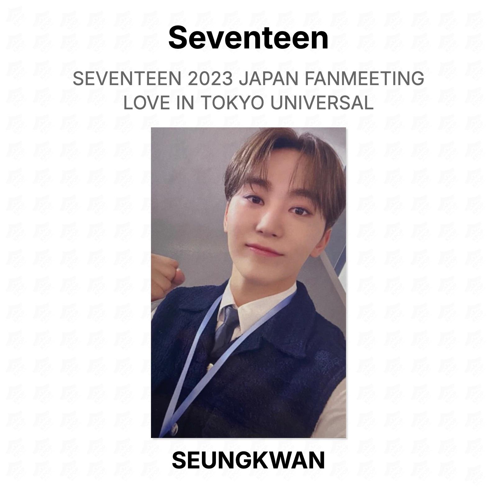 Seventeen 2023 ЯПОНСКИЙ ФАН-МИИТИНГ LOVE IN TOKYO UNIVERSAL Официальная фотокарточка SEUNGKWAN