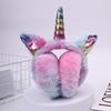 Ear Unicorn Winter Muff Pink Star Kawaii Rainbow Warm Headphones Girl Gift Child