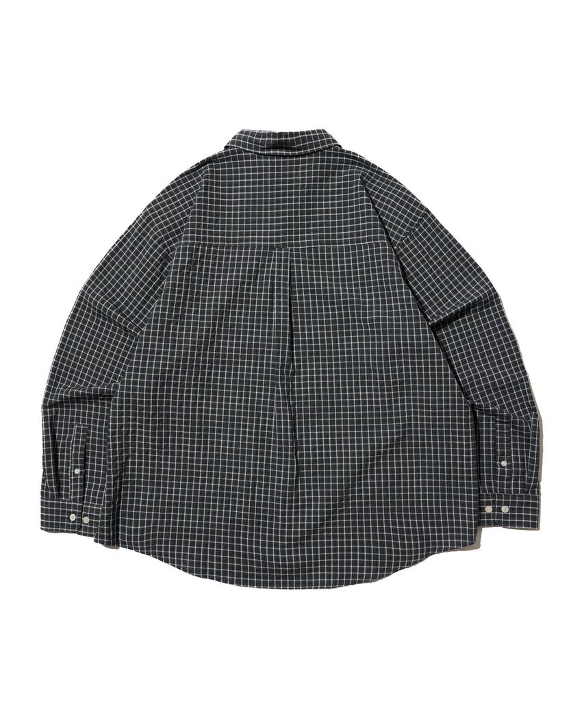 ANALOG MOOD Plaid Cotton Check Shirt (Black)