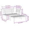 VidaXL Salon de jardin palette 2 pcs bois massif d'acacia, ensemble de table et de chaise de jardin, ensemble de salon de 365853