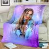 Customizable K-KAROL G Printed Comfortable Soft Blanket Home Fashion Sofa Bed Living Room Warm Portable Travel Gift Blanket