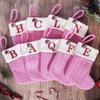 Stylish Santa and Snowmans Christmas Stocking Charm Warmth Knitting Holiday Decoration Portable Accessory for Gifting