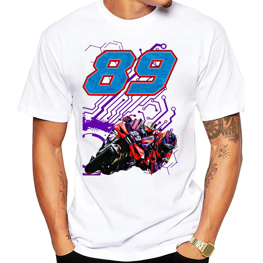 Jorge Martinator 89 GP Race Ride Fans T-Shirt New Summer Men Short Sleeve Sport Boy Casual Tees Motorcycle Riding  White Tops
