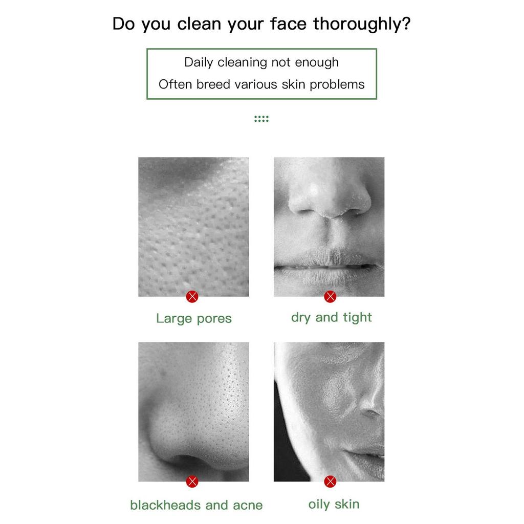 Green Tea Smear-on Solid Mask Cleans Dead Skin Improves Skin Condition Rejuvenates Skin Refreshes Facial Cleansing Mask