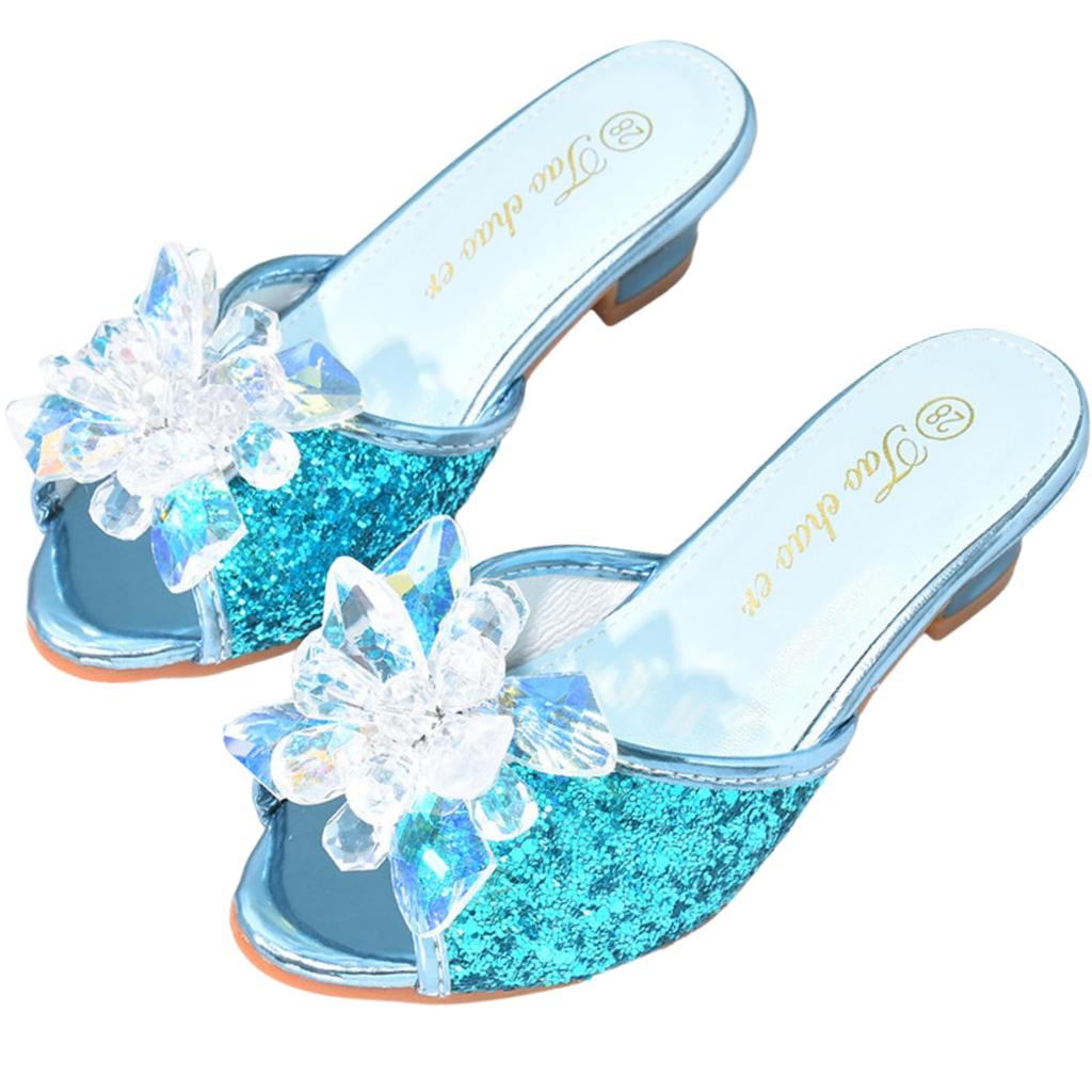 Perriberry Dress Formal Sparkly Princess Sandals for Princess Birthday Halloween Shoes, Kids' Shoes, Girls, Shoes, Accessories, Toys, Gift, Christmas,