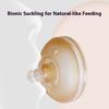 Baby weaning silicone bottle, wide mouth with rice paste spoon head water cup suction nozzle imitation breast milk anti-flatulence bottle
