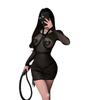 Erotic Lingerie Sexy See-through Buttocks One-piece Strap-on Uniform Qqny Flirting Temptation Pajama Set