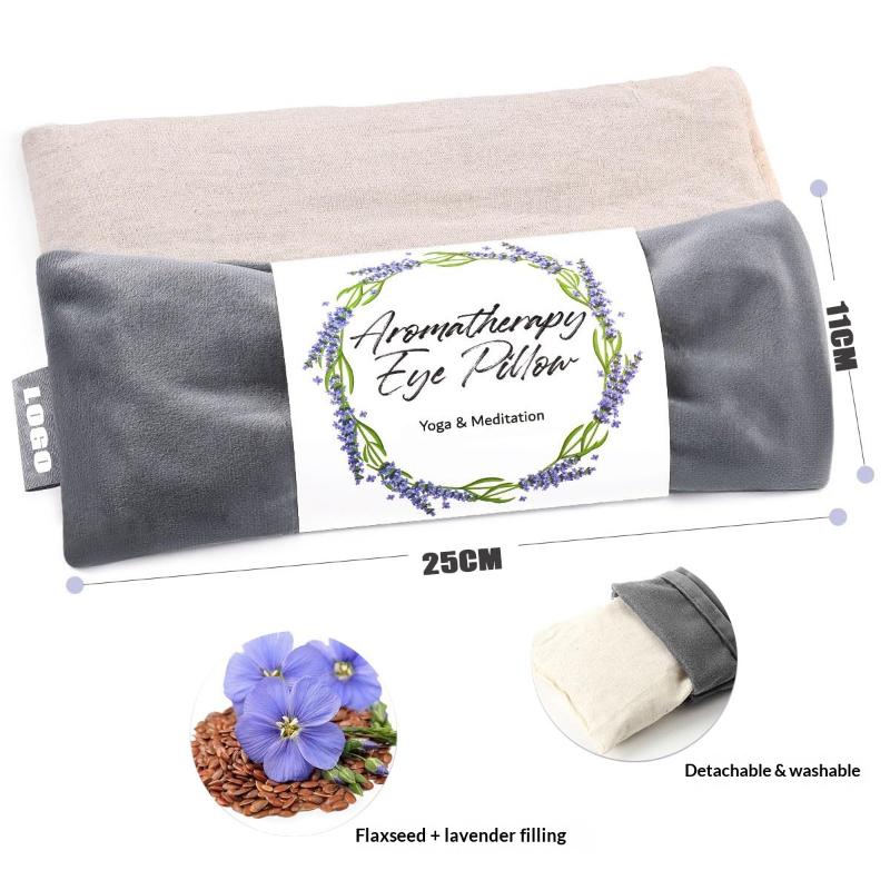 Aromatherapy Lavender Eye Pillow Hot Cold Compress for Dry Eyes Relief Sleep Aid for Meditation Yoga Home Use 1Pcs