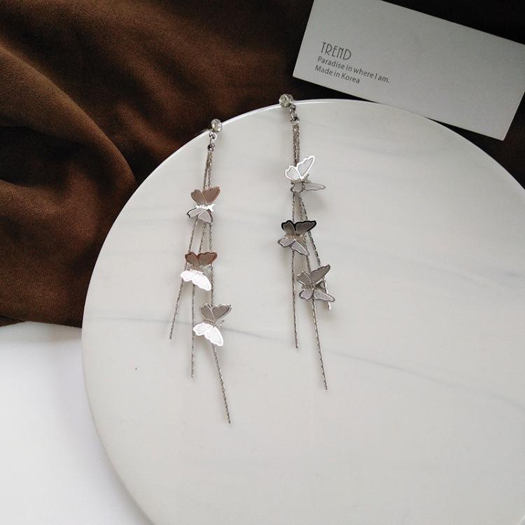 925 Silver Needle Curved Earrings Earrings Temperament Premium Versatile Small C-Shaped Circle Earrings