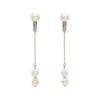 [Produced by Yumi Katsura] Pearl Earrings Coco Yumi Sienne For Ceremonial Occasions Simple Popular White Made In Japan