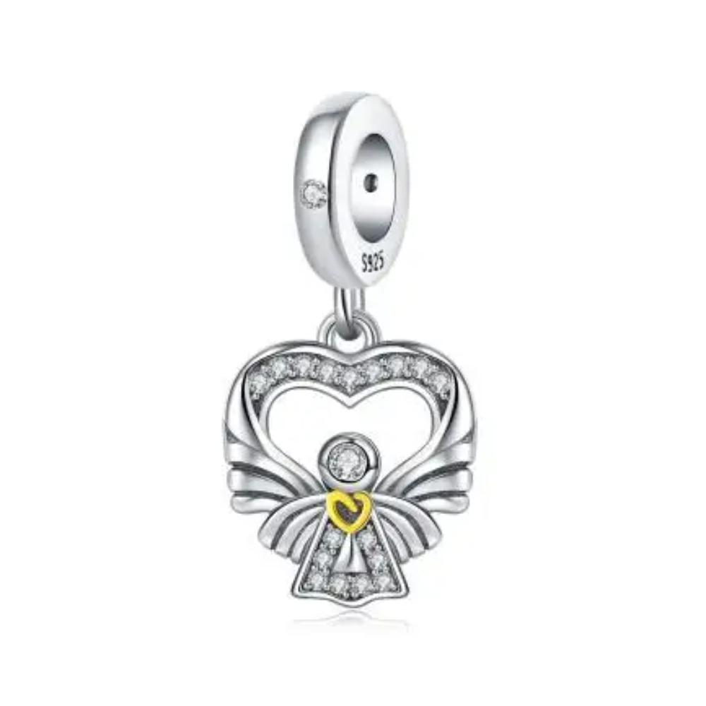 New S925 Silver Flag Balance Tower Charm Pendant for Bracelets Necklaces DIY Women Fine Jewelry Accessories