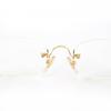 Great Cartier Glasses Rimless Two-Point Eyewear gold Women 135 Used