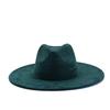 Teal Suede Hat Wide Brim 34 Colors Fedora Hat Men Women Autumn Winter Felt Jazz Hats Classic Church Fedoras Chapeau Sombrero Muj