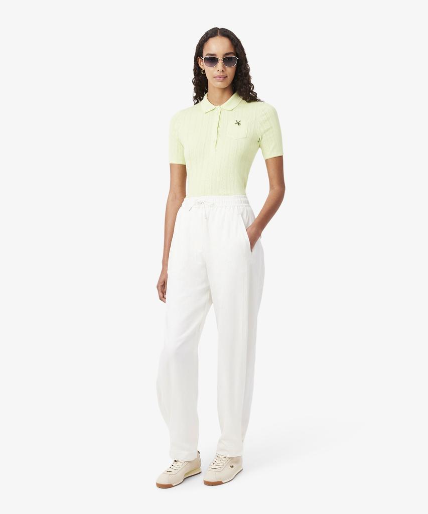 LACOSTE Women'S Linen Blended Casual Track Pants Hf6777-56G 70V
