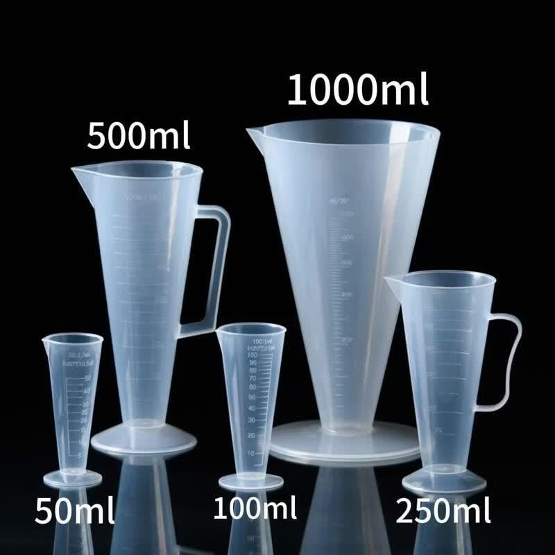 MDNG Plastic Measuring Beaker with Handle (2500ml, 3-Pack)