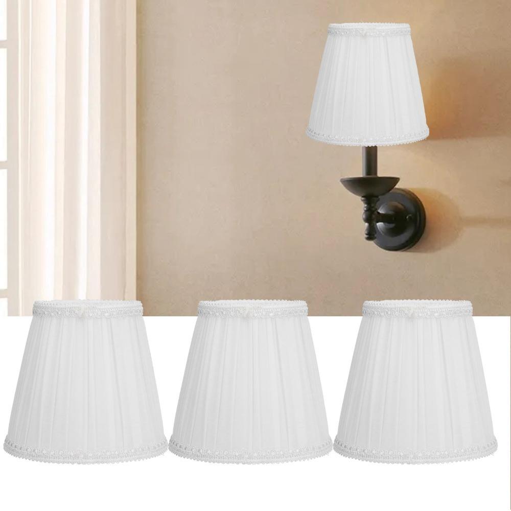 

3PCS Fabric Lamp Cover Clip On Design Chandelier Lamp Shades Modern Wall Lamp Shade Wall Lamp білий