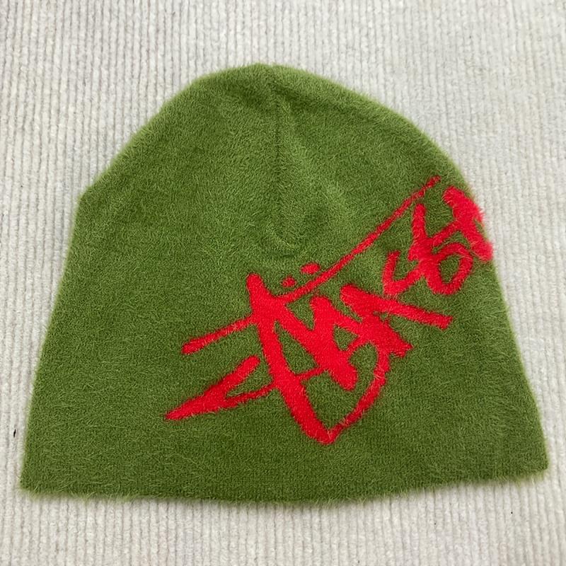 Y2K Plüsch charakteristische modische Strickmütze