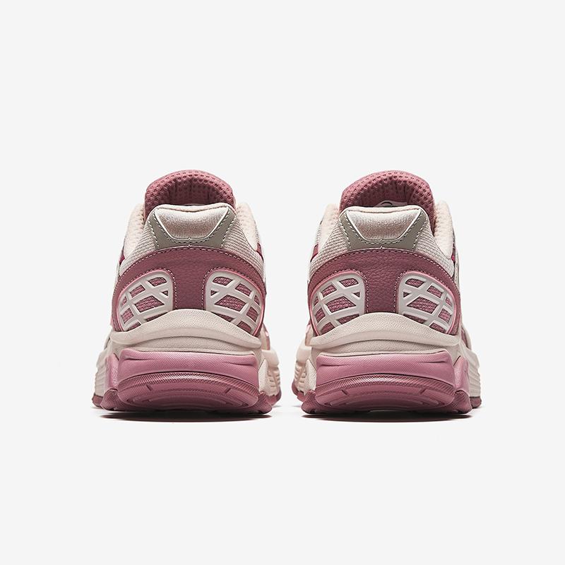 Anta Kids Millennium Synthetic Leather Retro Fashion Lightweight Shock Absorption Low Top Casual Shoes Kids Casual Shoes Gray Rose-Pink 322448813-2