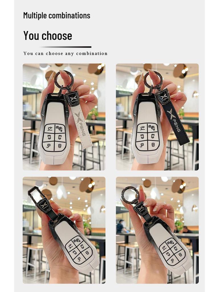 XPeng X9 Flip Key: Protective Case, Cover, Keychain Decoration/Modification