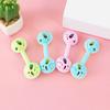 Dual Bell Baby Rattle Toy Soft Grip Shaker with Bell Sound