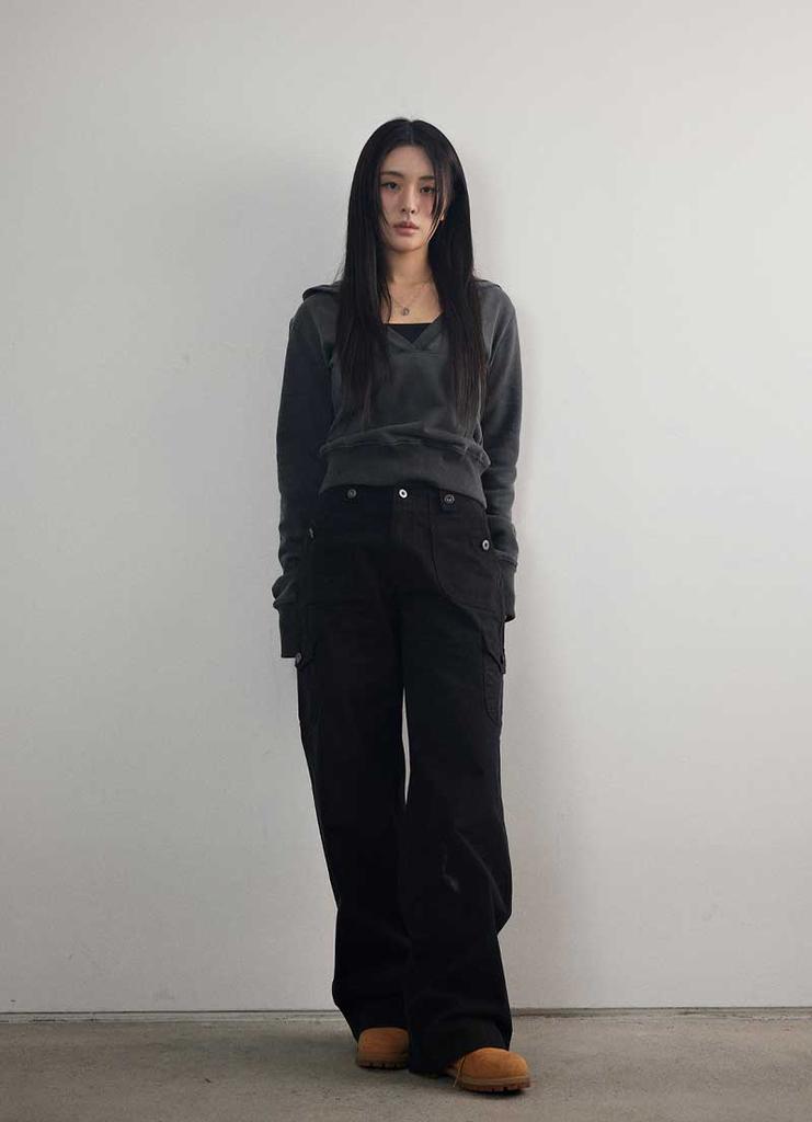 Aejeuon Jed Cargo Pants / Black