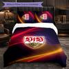 Set Biancheria da Letto Calcio VfB Stuttgart 3 Pezzi Morbido Set Copripiumino con Federe Set Decorazione Camera da Letto per la Casa