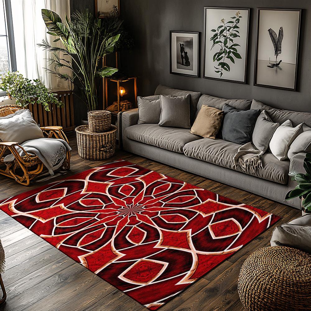 

Vintage Persian Rug Pattern Area Rug Non-Slip Doormat Home Decor Floor Mat Living Room Carpet Entrance Mats Indoor Outdoor 50x80cm