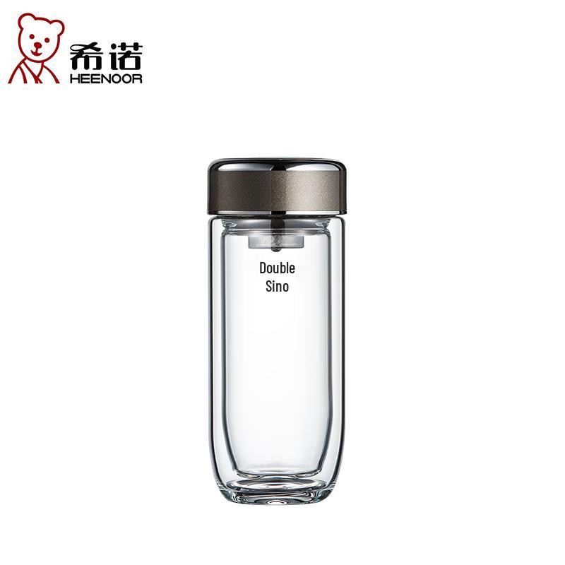 Xinuo Double-Wall Glass Tea Infuser Mug