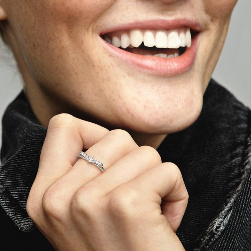 Pandora Anello Raffinato a Fiocco Anelli da Donna 190906CZ