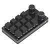 Macro Mechanical Gaming Keyboard 12 Keys 2 Knobs Programmable Wired Keyboard with Red Switch for