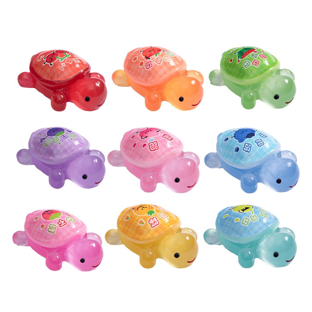 Mikrokrajina Svítící ve tmě Ovocná Želví Dvojice Dotek Kutilství Dekorativní Doplňky Želva Mini Pryskyřičná Drobnost