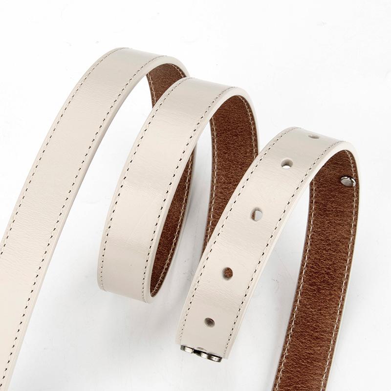 New Genuine Leather Belt for Women's Hip-hop Top Layer Cowhide Jeans Decorative Belt for Women