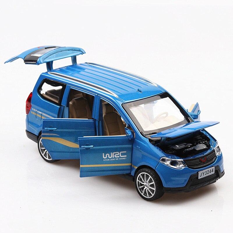 Best Selling 1 :32 Metal Wuling Commercial Car Alloy Model ,Simulation Die -Cast Sound And Light Pull Back Model ,Free Shipping 
