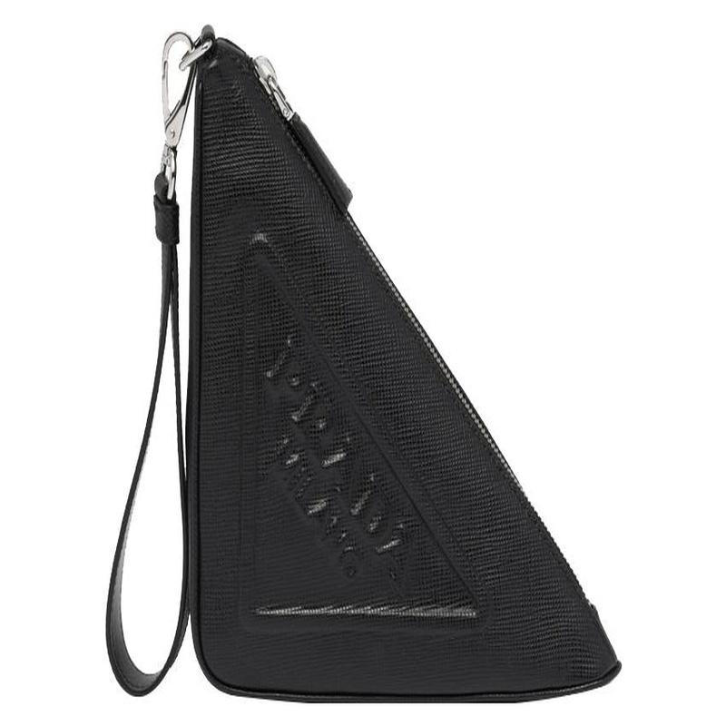 Prada Triangle Detachable Wrist Strap with