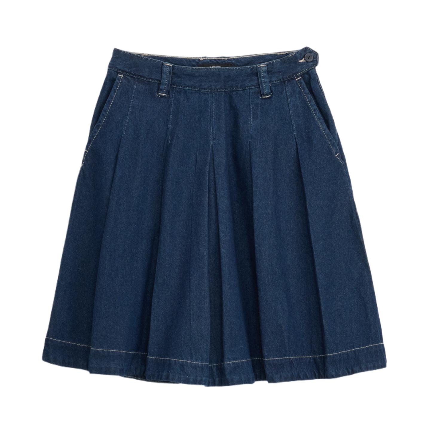 Vans Denim Long Skirts Women s Dark Washed Blue Moderate Mid Length VN000XEGDRR 28
