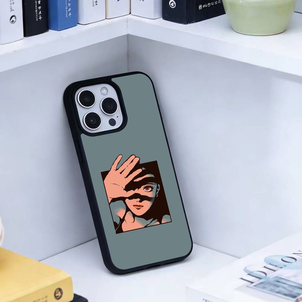 

Illustrative Collage Style Phone Case For iPhone 17,16,15,14,13,Pro,Max,Plus,Magnetic For Magsafe Wireless Charging iPhone13PROMAX