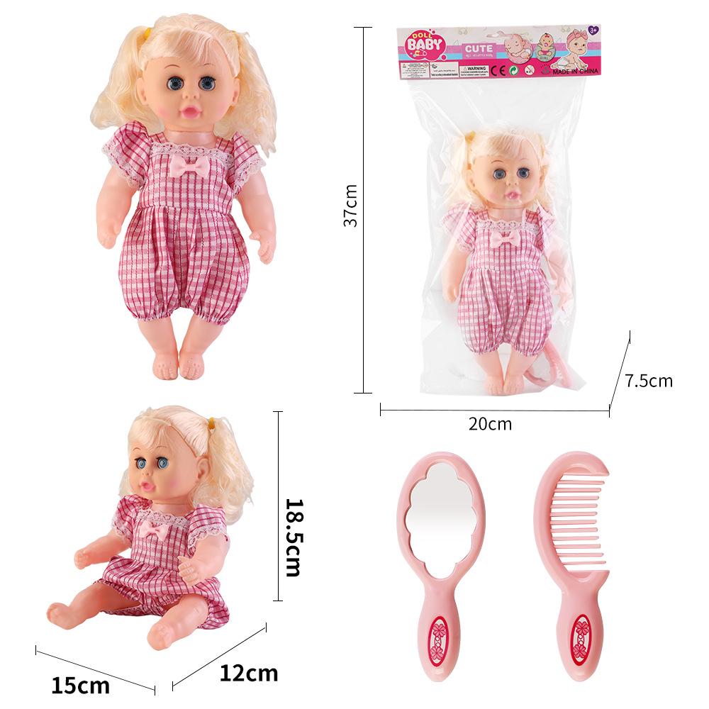12-Inch Soft Talking Baby Doll Sleep Companion Toy - Ideal Gift for Girls